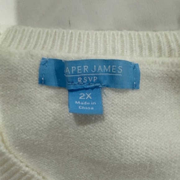 Draper James Cream Sweater with Gold Bow - Picture 4 of 5